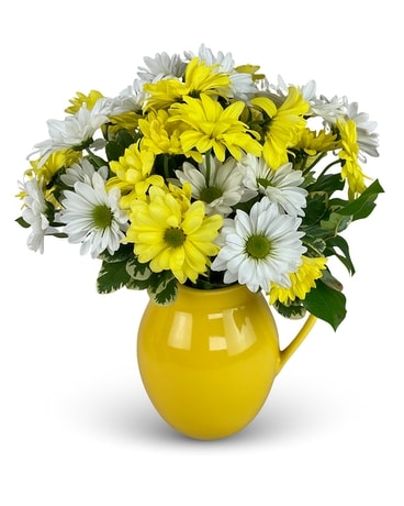 Sunny Day Pitcher Flower Arrangement